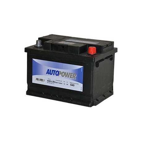 Batterie Autopower 12 V 60Ah 540Amp - Accus-Service - Achat Batterie  Autopower 12 V 60Ah 540Amp