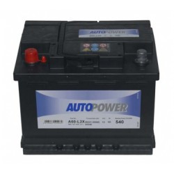 Batterie Autopower 12 V 60Ah 540Amp + gauche - Accus-Service