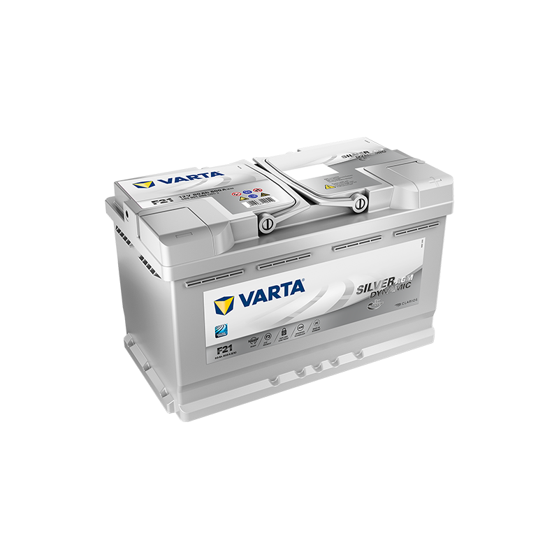 Batterie VARTA SILVER dynamic AGM 12 V 80Ah 800 Amp F21 - Accus-Service -  Achat Batterie VARTA SILVER dynamic AGM 12 V 80Ah 800