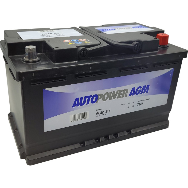 Batterie Autopower AGM 12V 80Ah AGM80