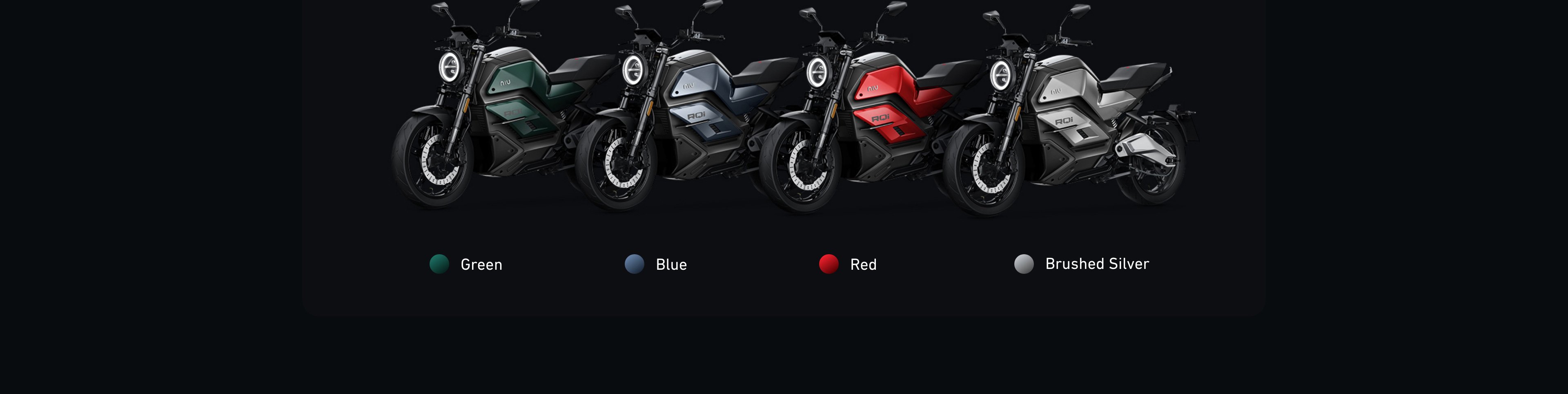 Moto NIU RQi Sport Couleurs